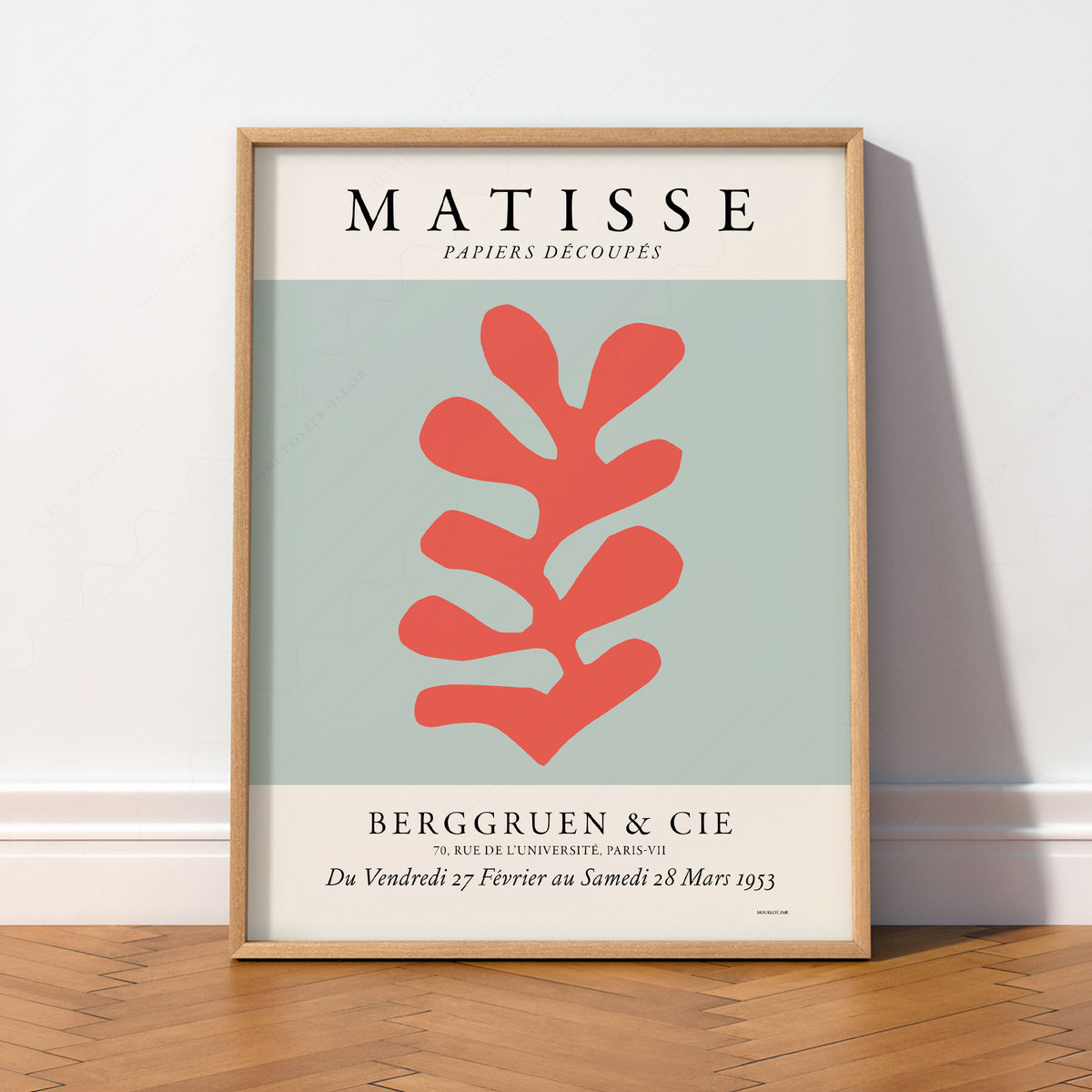 Henri Matisse Papiers Découpés Exhibition Poster – Modern Cut-Out Art Print — artwork preview 2