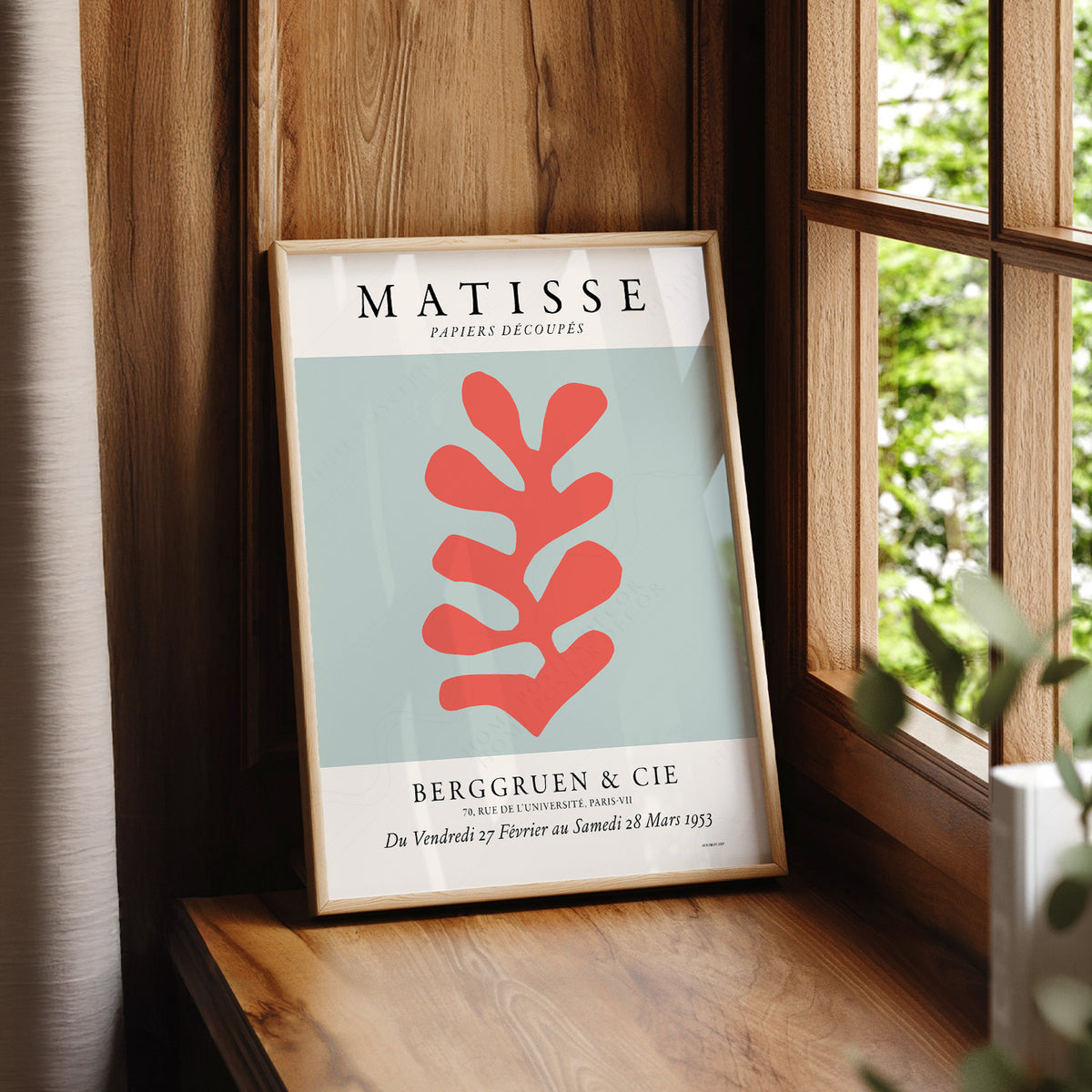 Henri Matisse Papiers Découpés Exhibition Poster – Modern Cut-Out Art Print — artwork preview 7
