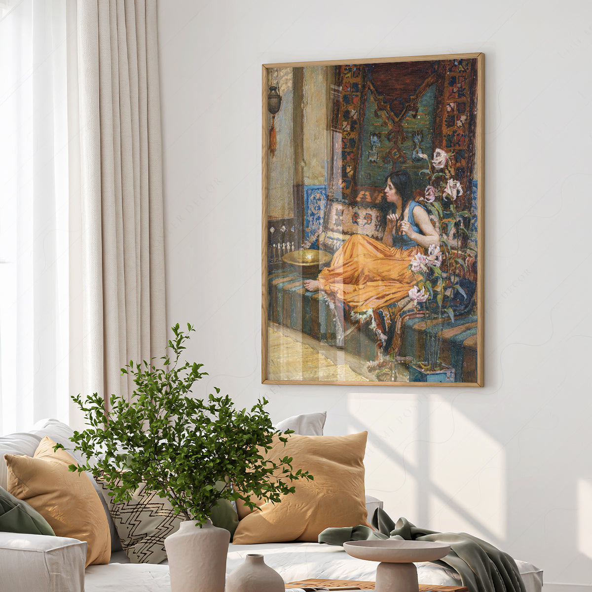 John William Waterhouse In the Harem Art Print — artwork preview 6