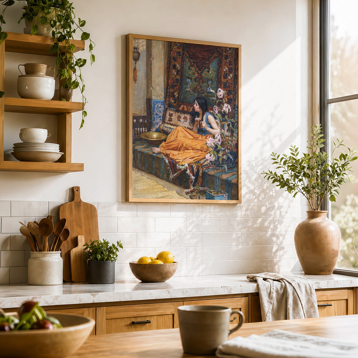 John William Waterhouse In the Harem Art Print — artwork preview 23