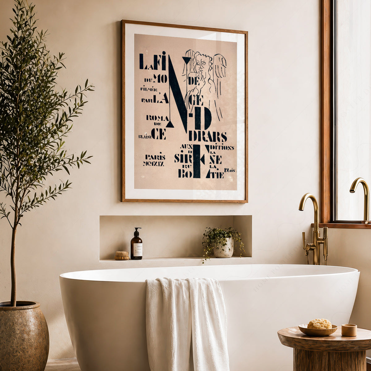 Fernand Leger Decorative Typography Composition Art Print — artwork preview 22