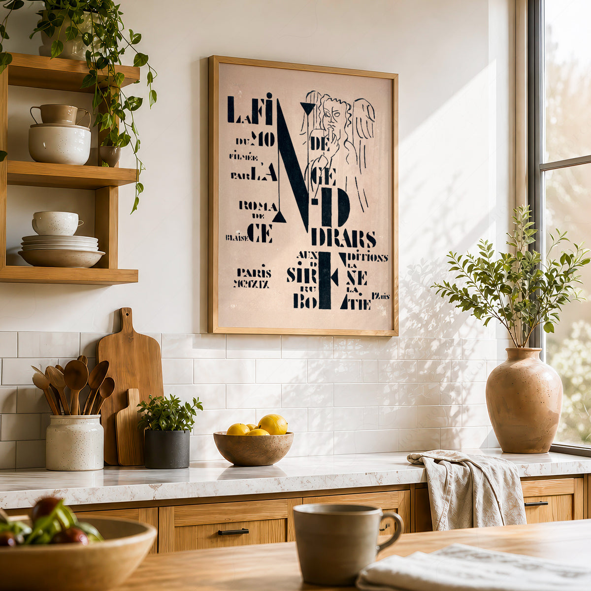 Fernand Leger Decorative Typography Composition Art Print — artwork preview 23