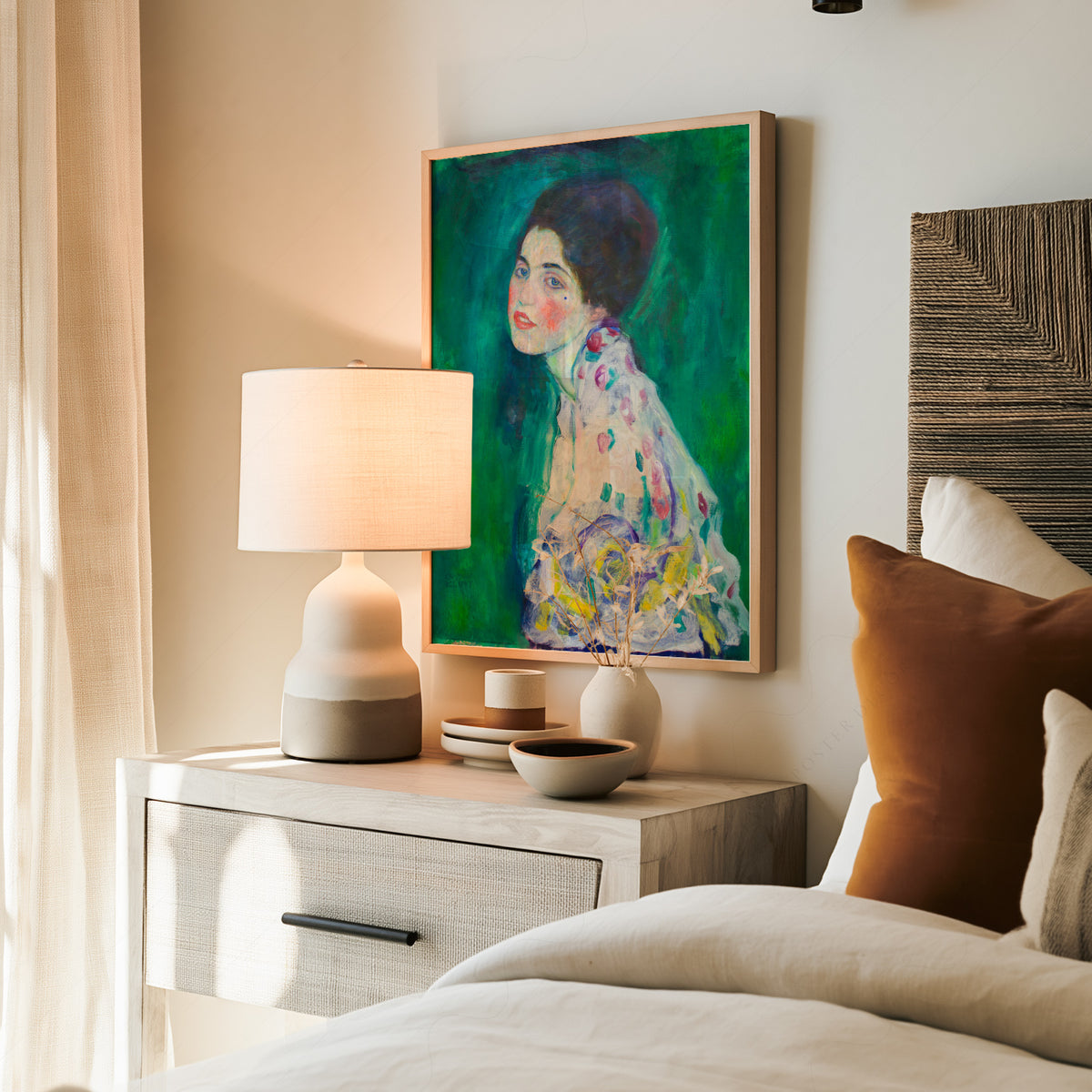Gustav Klimt Portrait of a Lady Art Print — artwork preview 19