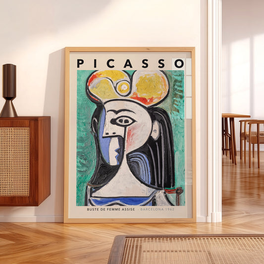 Pablo Picasso Buste de Femme Assise Art Print – Cubist Wall Decor — artwork preview 5