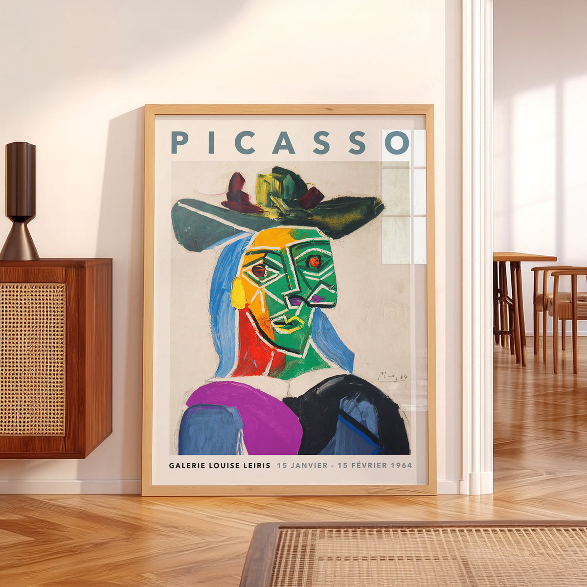 Pablo Picasso Portrait of Dora Maar Art Print – Cubist Wall Art Poster — artwork preview 5