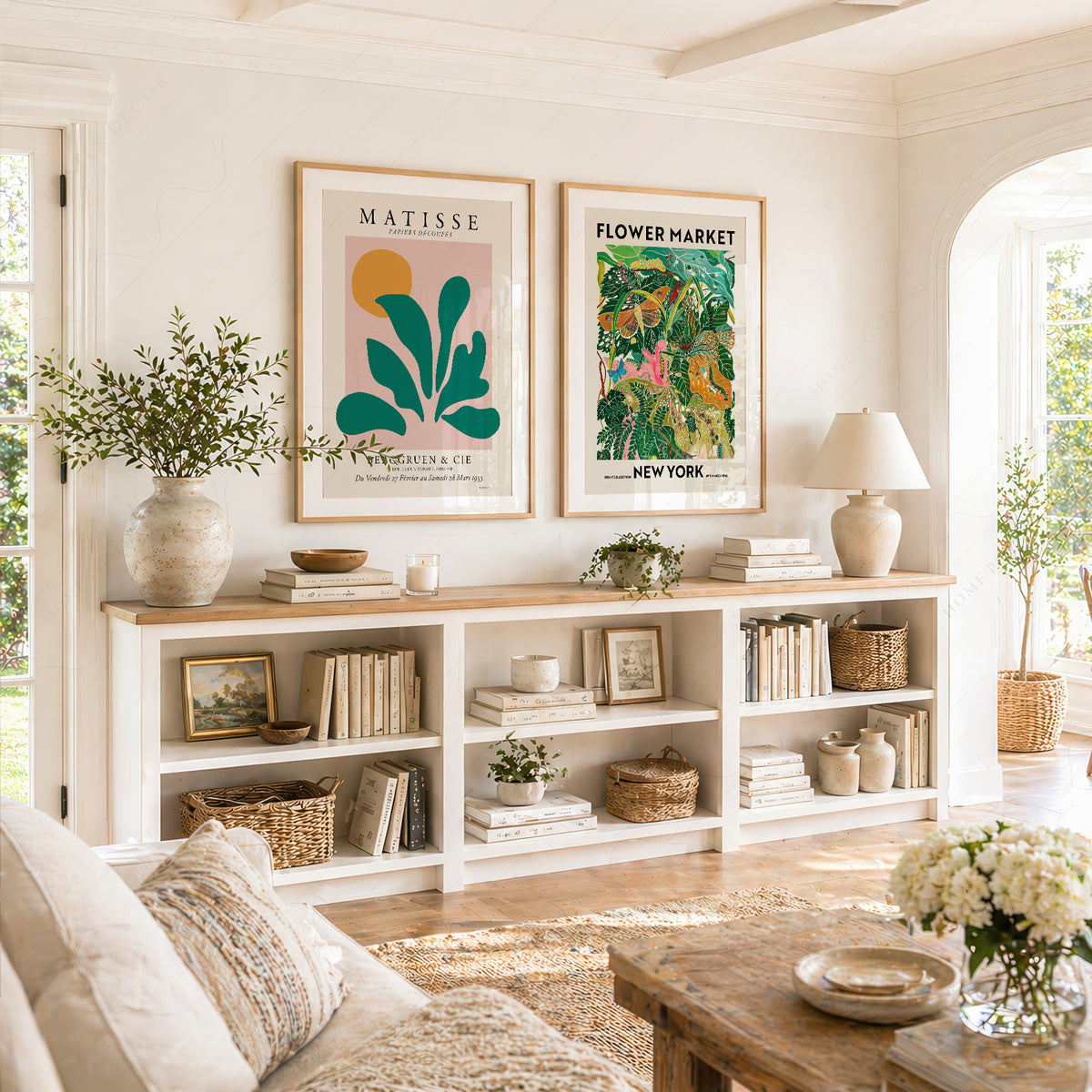 Green Matisse and Flower Market Pair – Set of 2 Art Prints — artwork preview 17