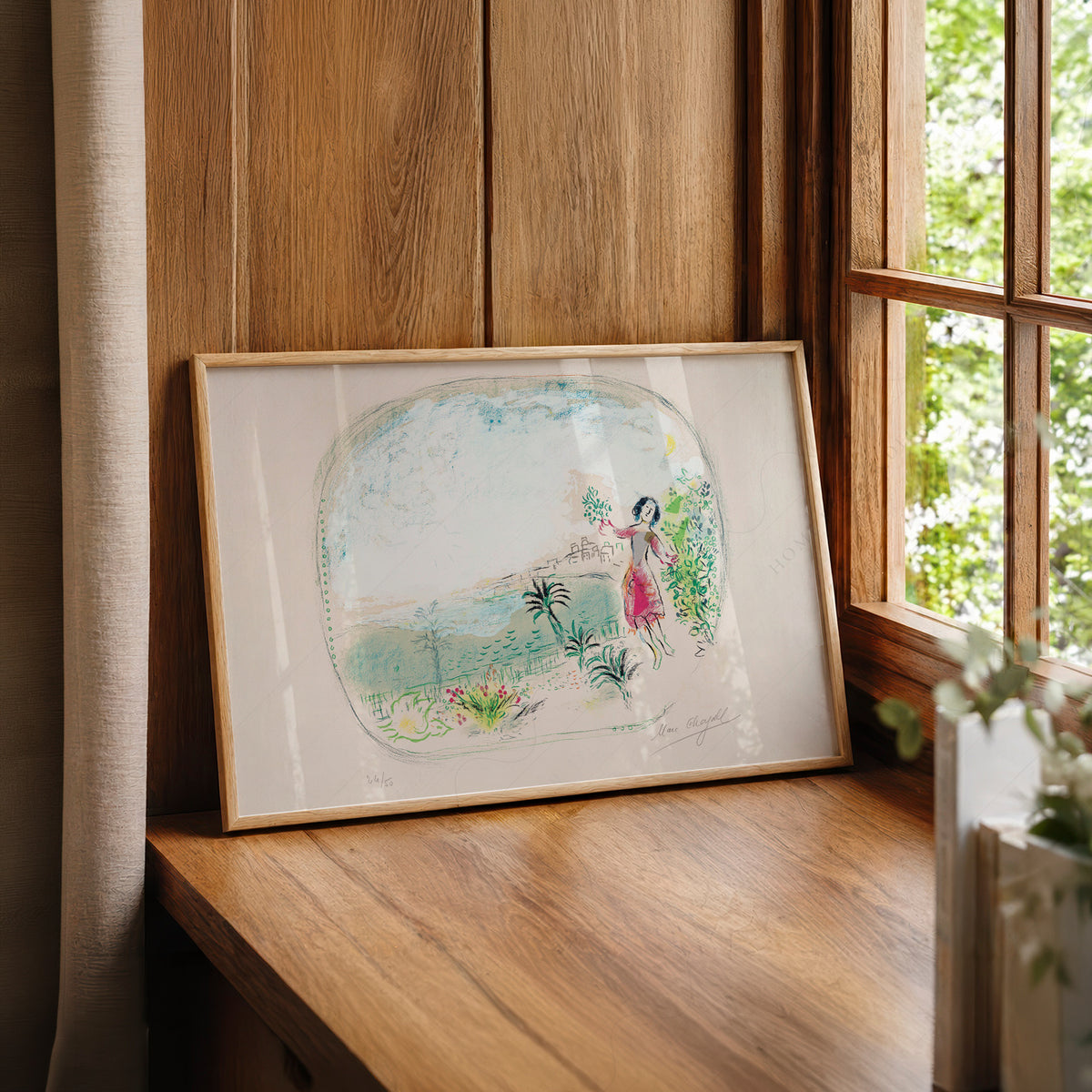 Marc Chagall Bay of Angels Art Print — artwork preview 22
