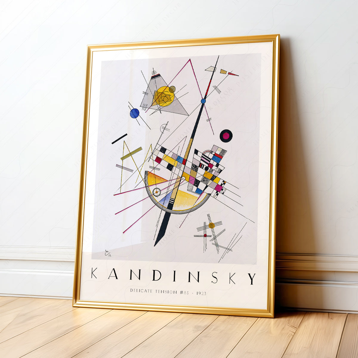 Wassily Kandinsky Geometric Abstract Exhibition Poster Art Print — artwork preview 1