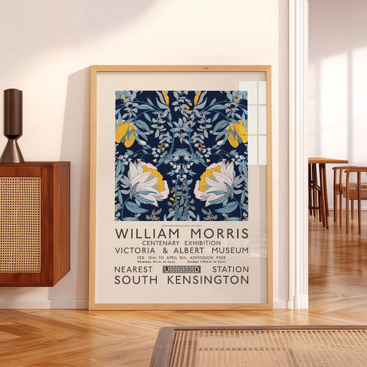 William Morris V&A Exhibition Poster – Vintage Floral Wall Art Print — artwork preview 5