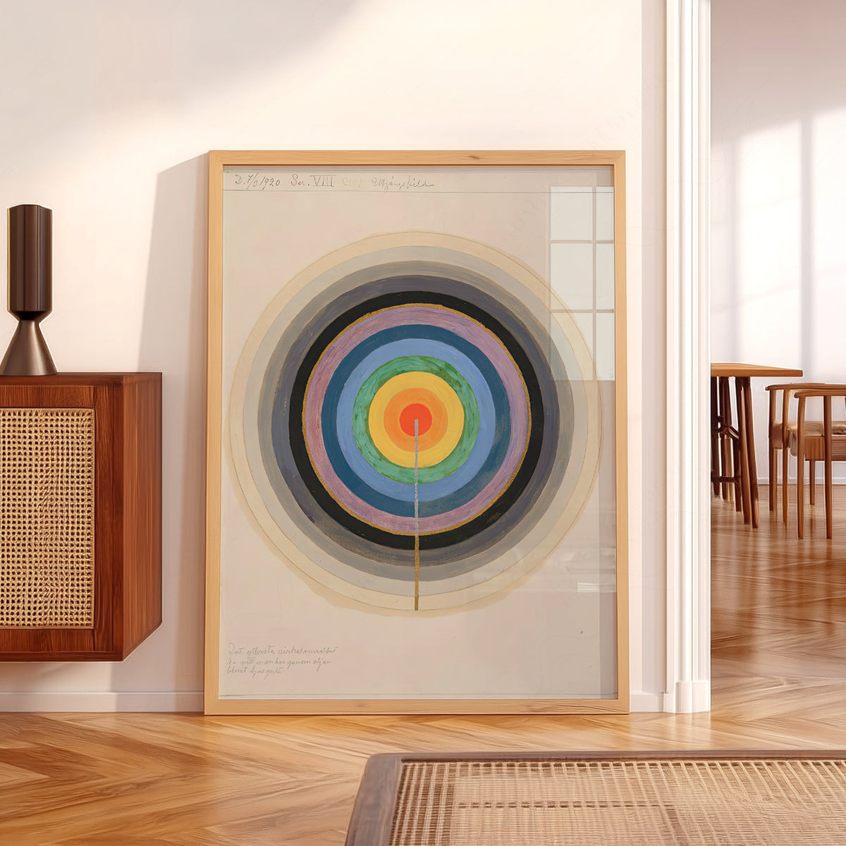 Hilma af Klint Concentric Rainbow Circles Art Print — artwork preview 5