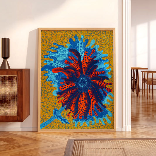 Yayoi Kusama Flower Art Print – Contemporary Japanese Wall Art Poster — artwork preview 5