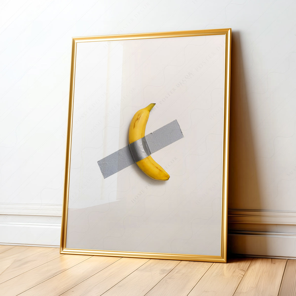 Maurizio Cattelan Taped Banana Art Print — artwork preview 1