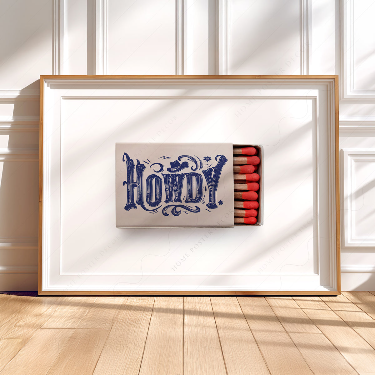 Howdy Matchbox Art Print — artwork preview 5