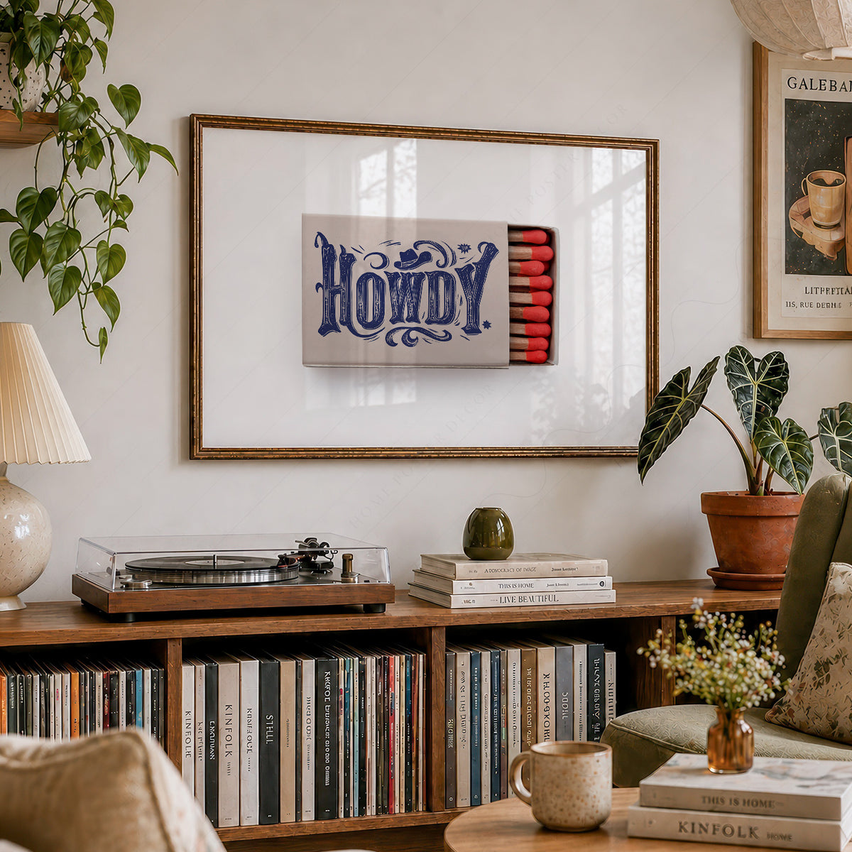 Howdy Matchbox Art Print — artwork preview 19