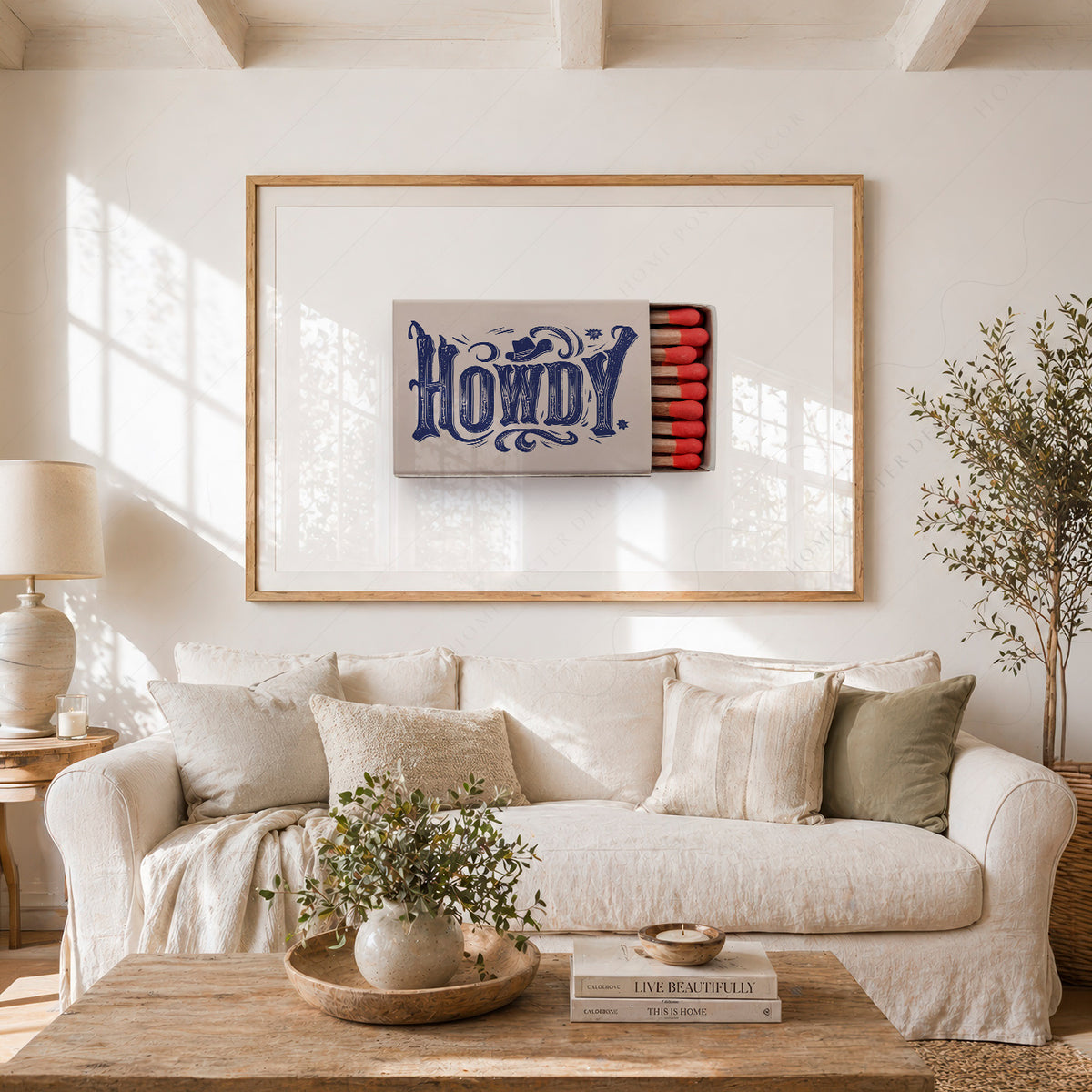 Howdy Matchbox Art Print — artwork preview 23