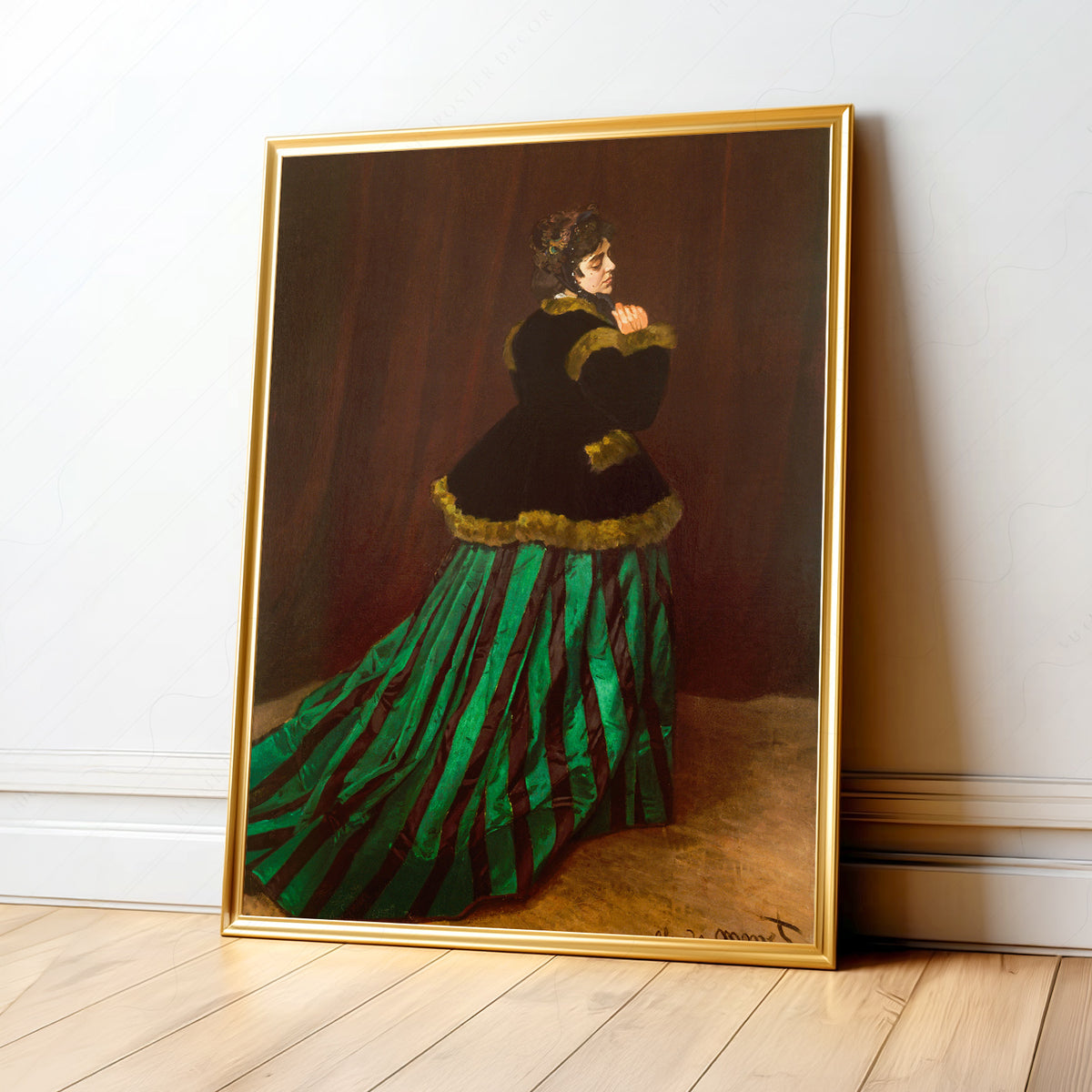 Claude Monet Portrait of Camille Monet Art Print — artwork preview 1