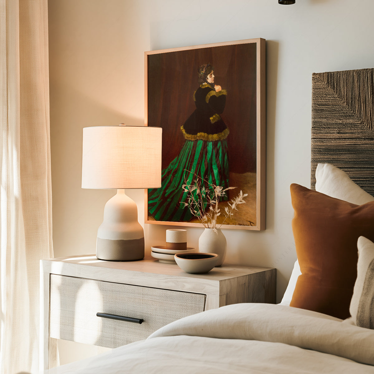 Claude Monet Portrait of Camille Monet Art Print — artwork preview 19