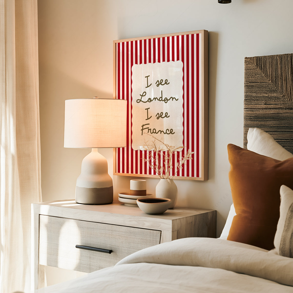 I See London I See France Quote Art Print — artwork preview 19