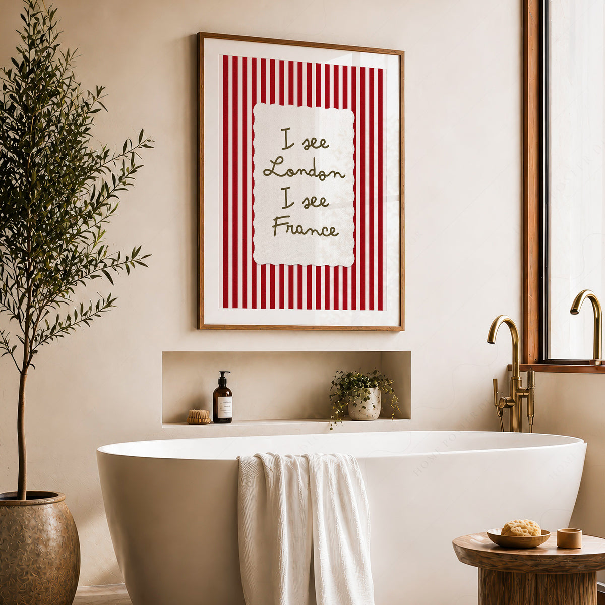I See London I See France Quote Art Print — artwork preview 22