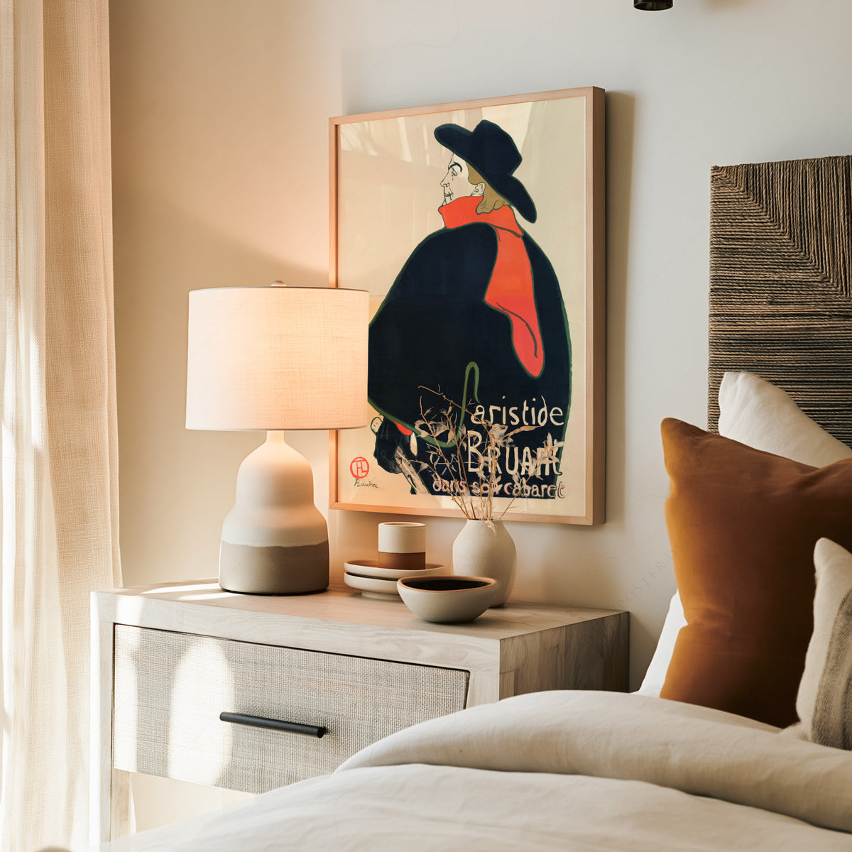Henri de Toulouse-Lautrec Aristide Bruant Cabaret Poster Art Print — artwork preview 19