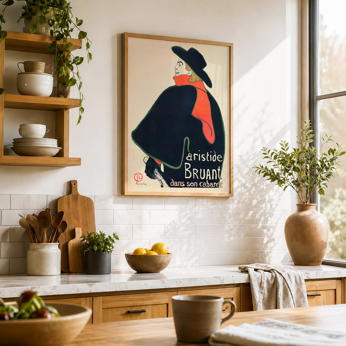 Henri de Toulouse-Lautrec Aristide Bruant Cabaret Poster Art Print — artwork preview 23