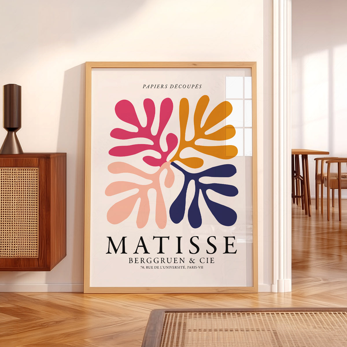 Henri Matisse Multicolour Cut-Out Leaves Art Print — artwork preview 5