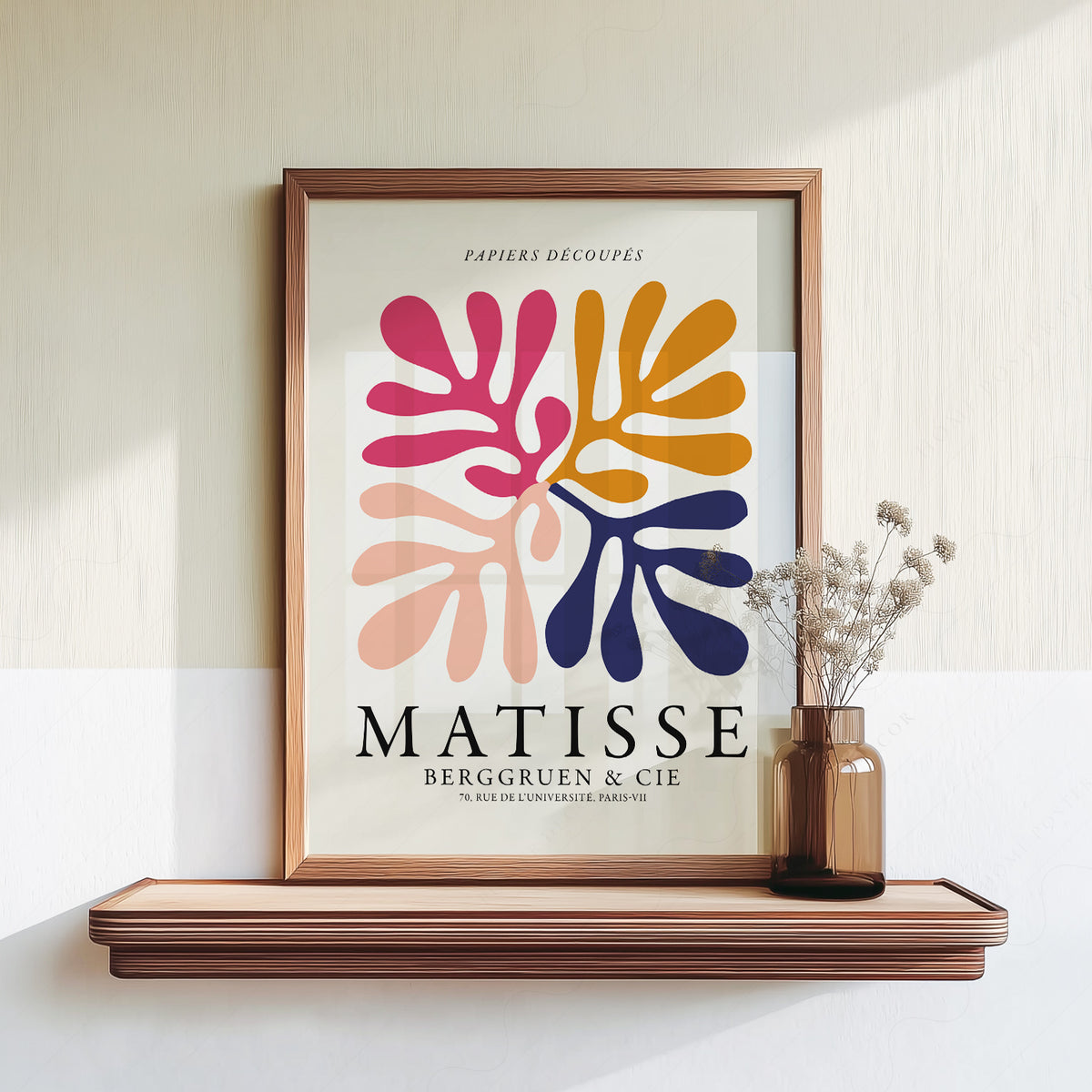 Henri Matisse Multicolour Cut-Out Leaves Art Print — artwork preview 18