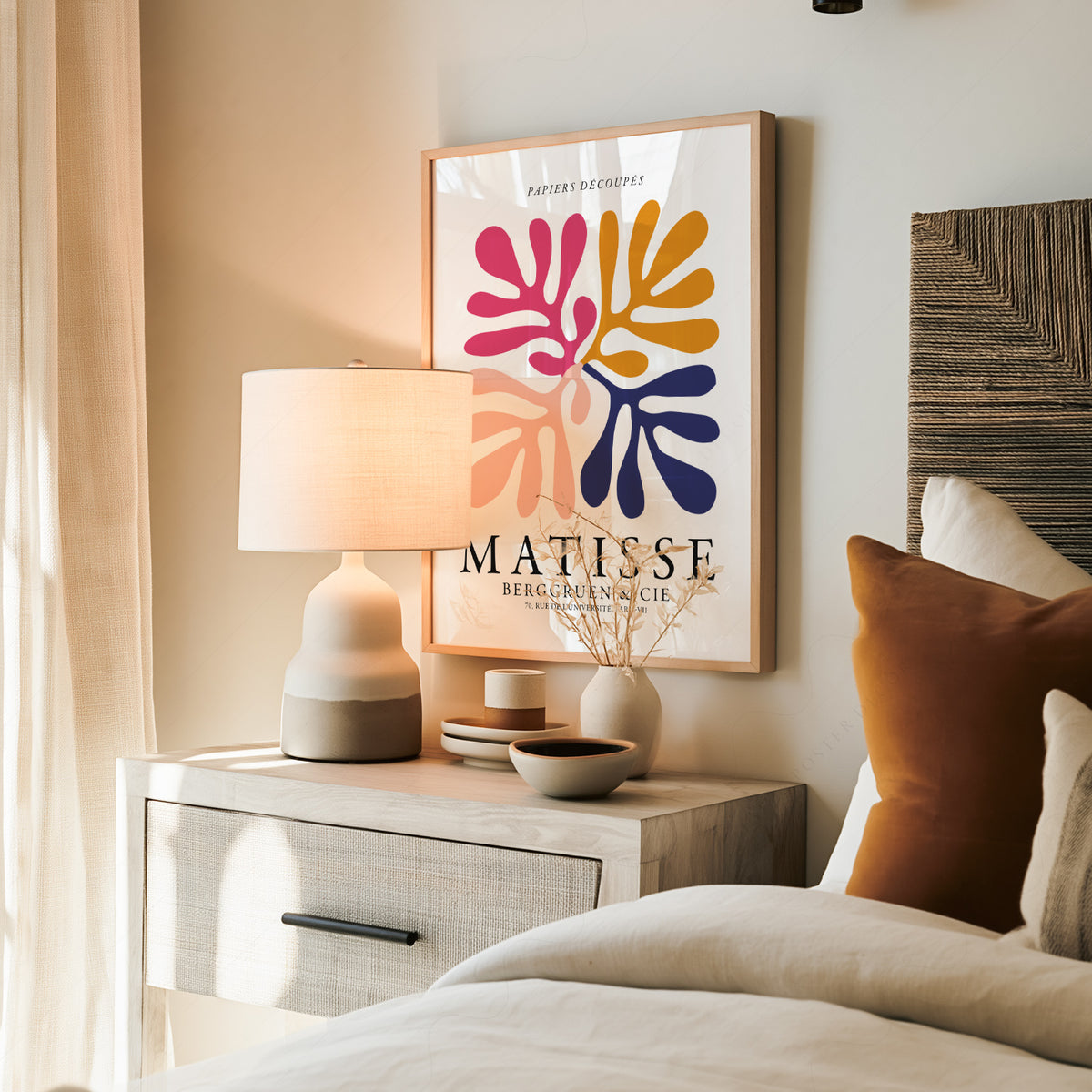 Henri Matisse Multicolour Cut-Out Leaves Art Print — artwork preview 19