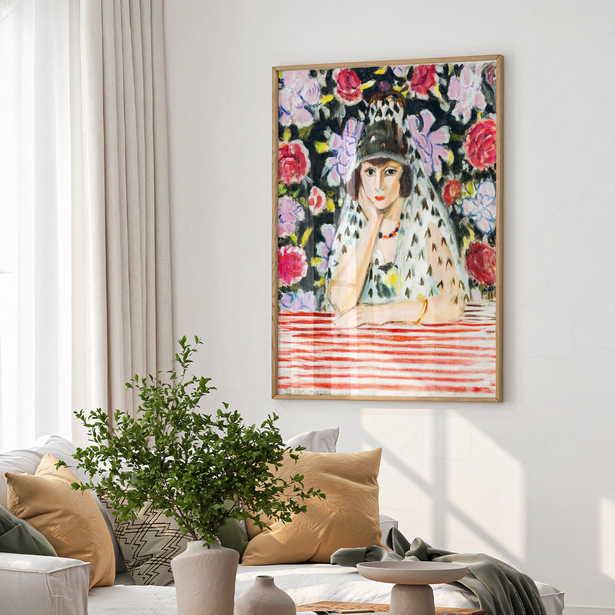 Henri Matisse Woman with a Mantilla Art Print — artwork preview 6