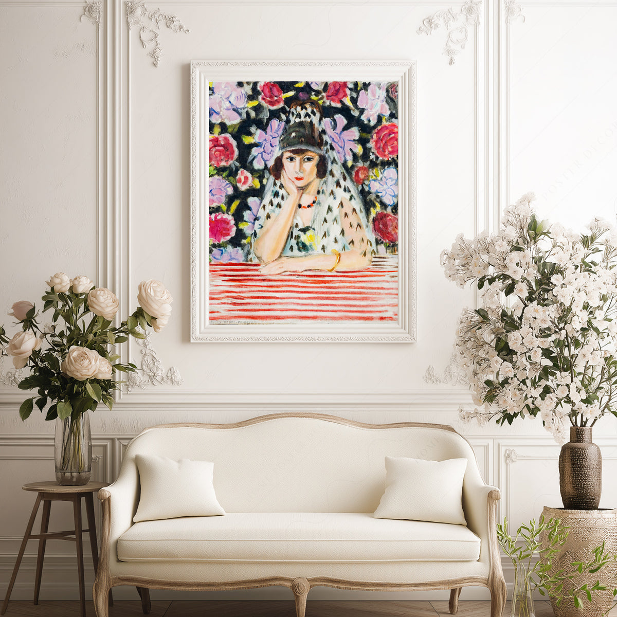 Henri Matisse Woman with a Mantilla Art Print — artwork preview 17