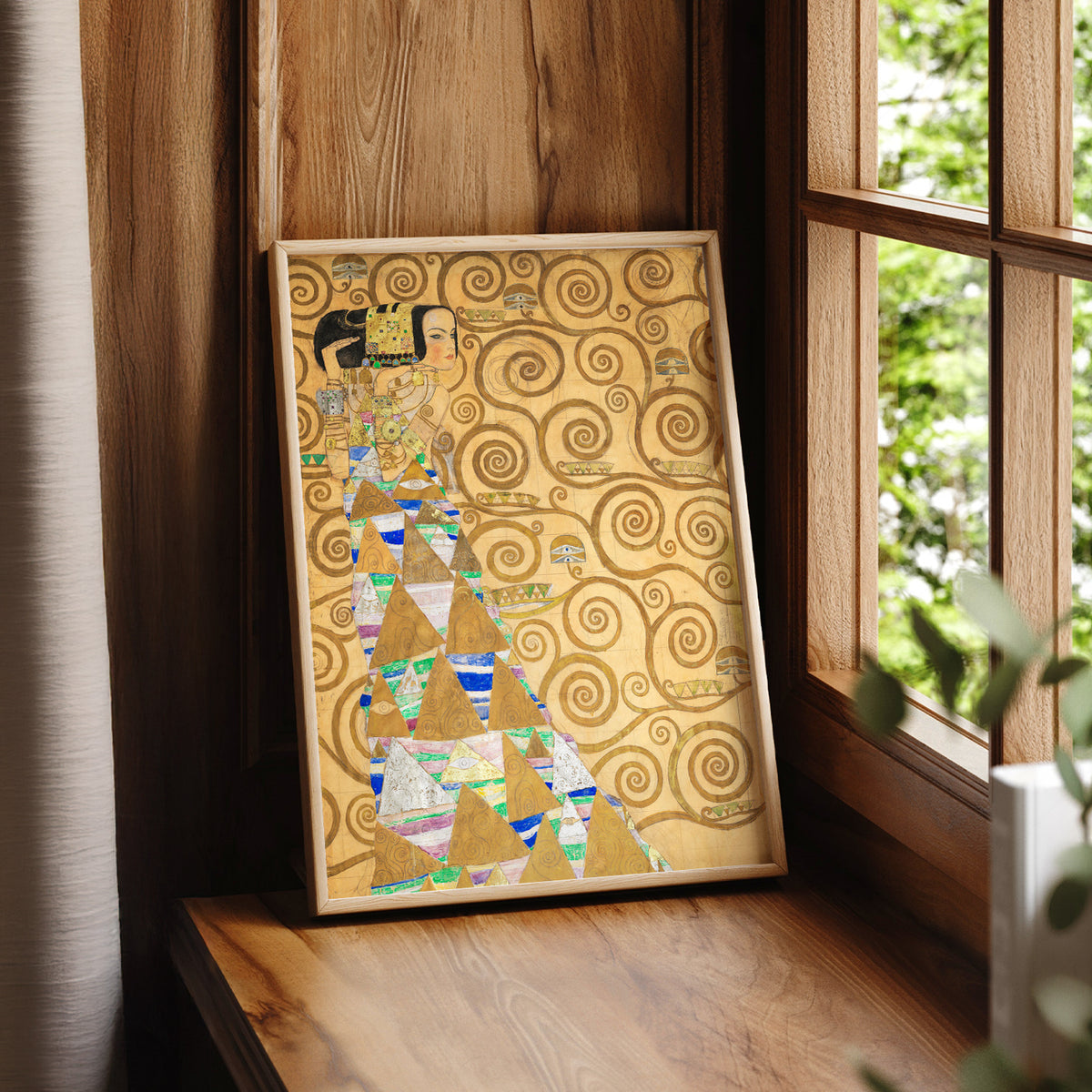 Gustav Klimt Expectation Art Print — artwork preview 7