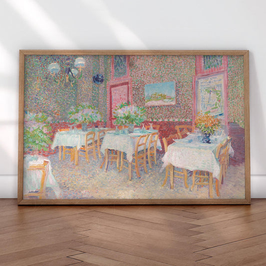 Van Gogh Interior of a Restaurant Print – Vintage Café – fine art print wall decor