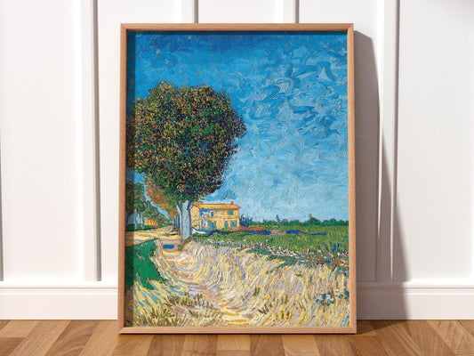 Vincent van Gogh A Lane Near Arles Art Print – Famous – fine art print wall decor