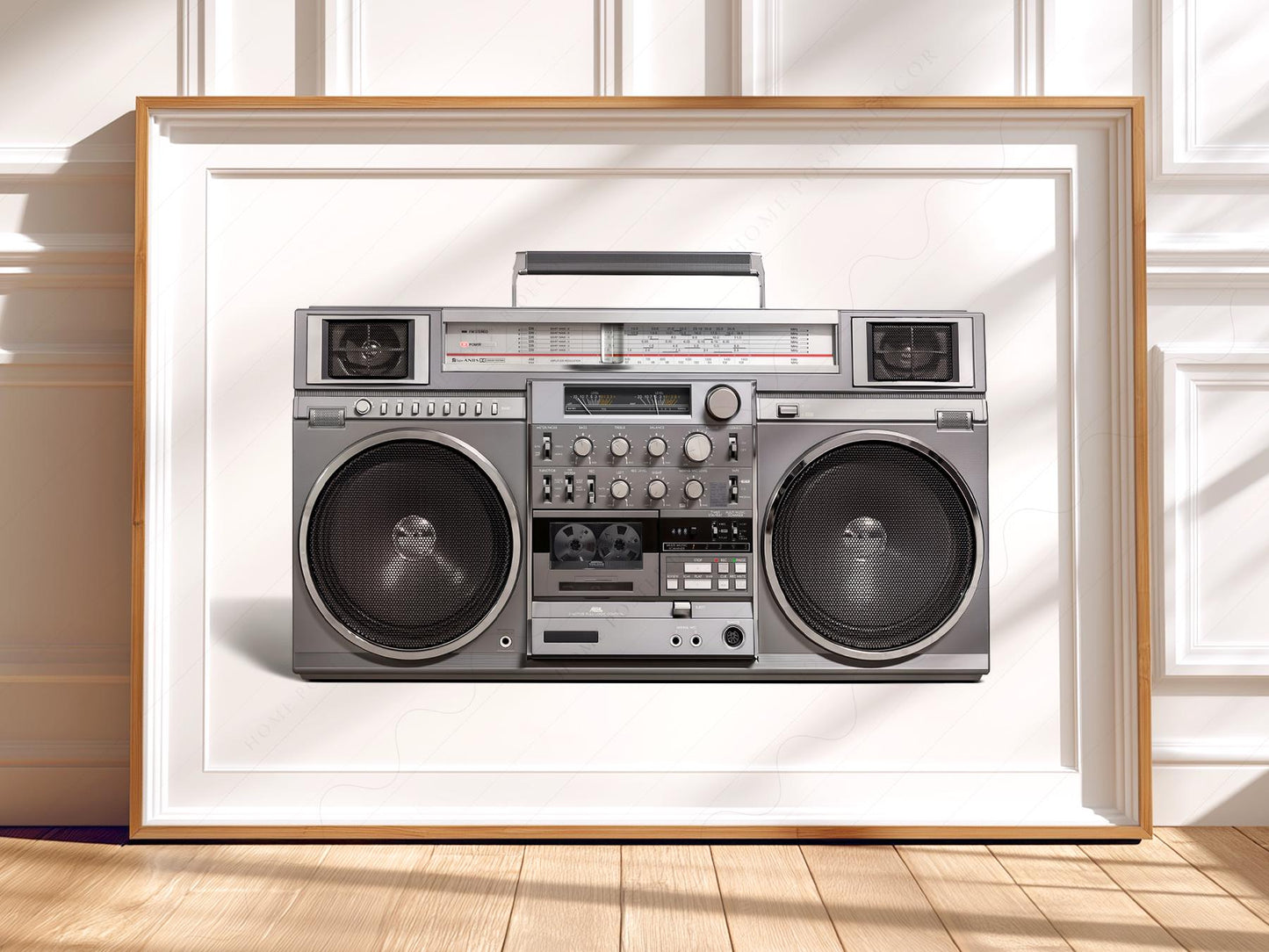 RC M90 Boombox Art Print – 80s Hip Hop Retro Music – exhibition poster wall art