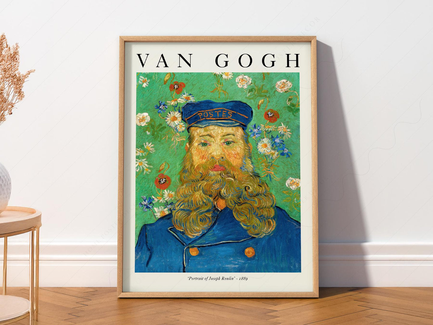 Van Gogh Portrait of Joseph Roulin Art Print – Famous – exhibition poster wall art
