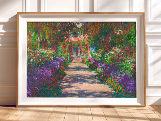 Claude Monet Pathway in Monet's Garden at Giverny – fine art print wall decor