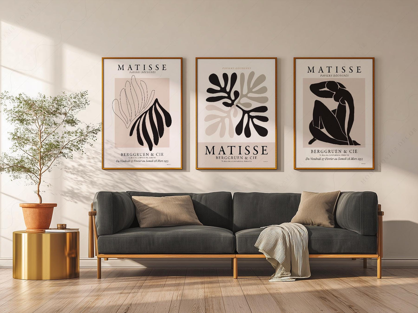 Henri Matisse Print Set of 3 – Papiers Découpés – exhibition poster wall art