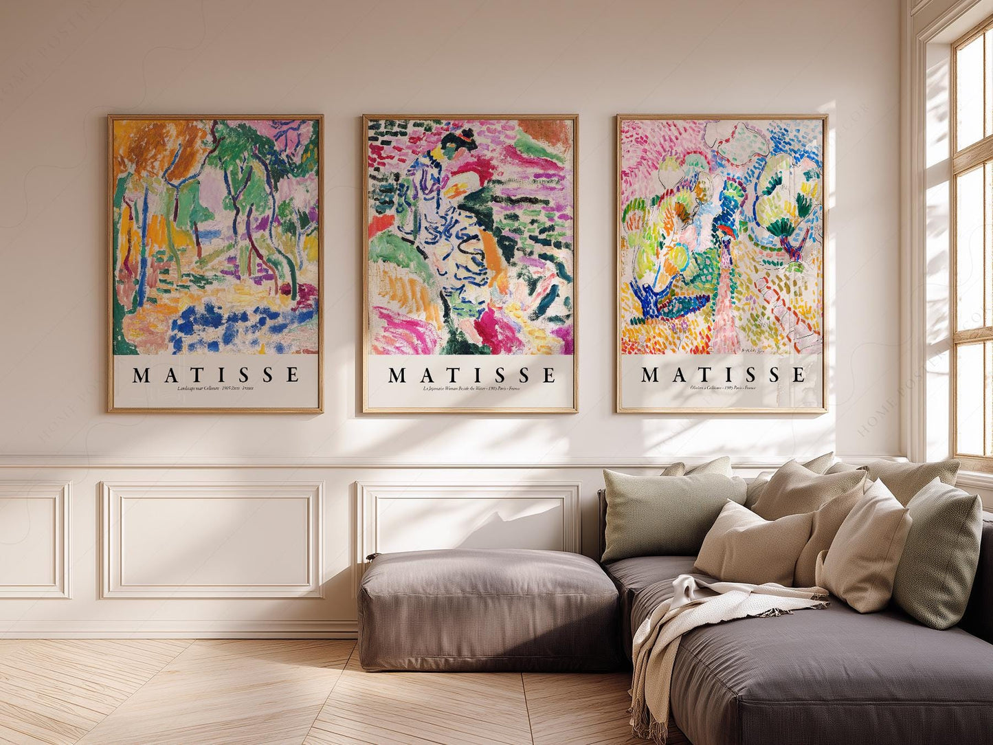 Henri Matisse Gallery Wall Set of 3 Prints – Colorful – exhibition poster wall art