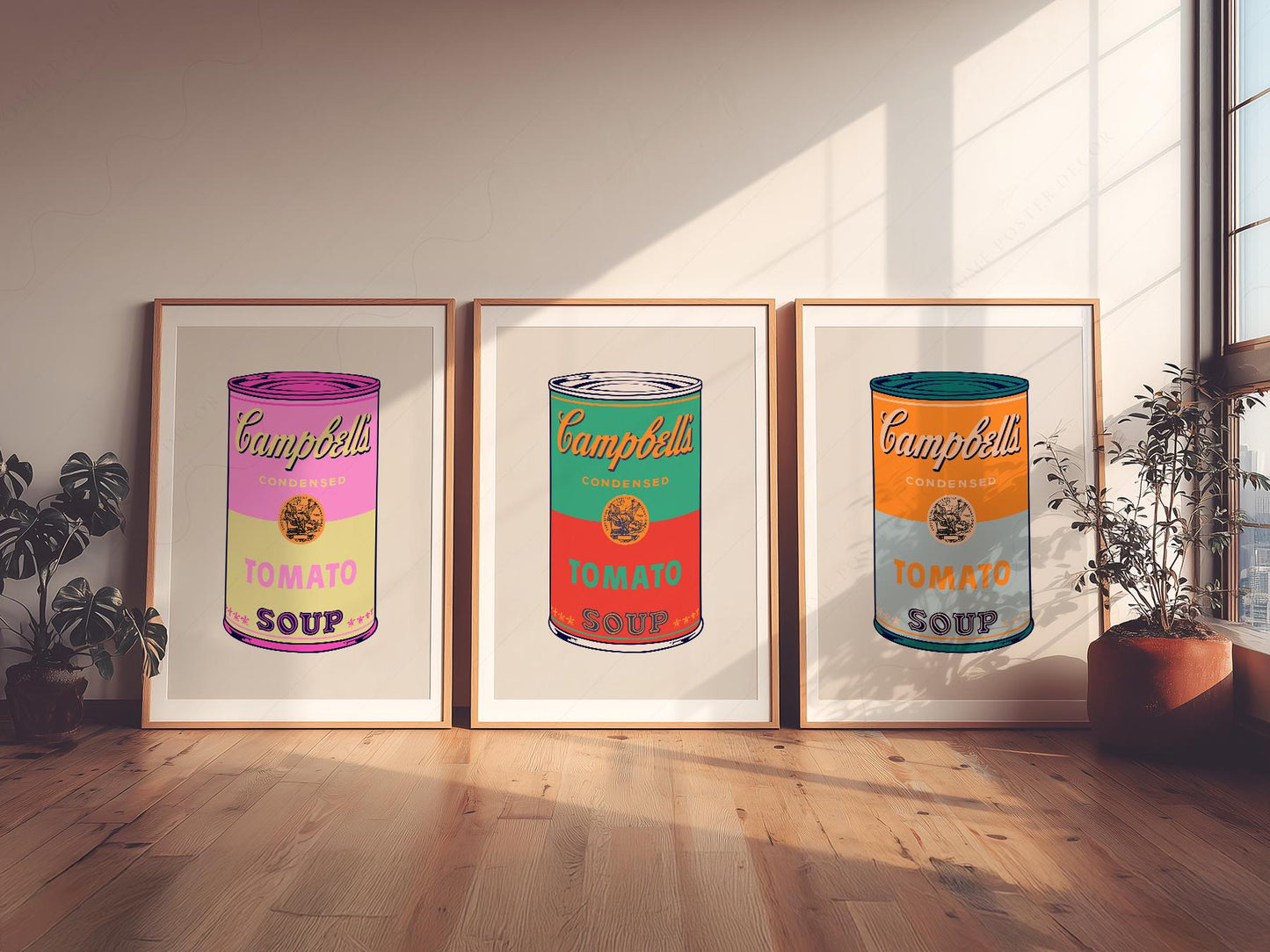 Andy Warhol Campbell's Soup Cans Print Set – Pop Art – exhibition poster wall art