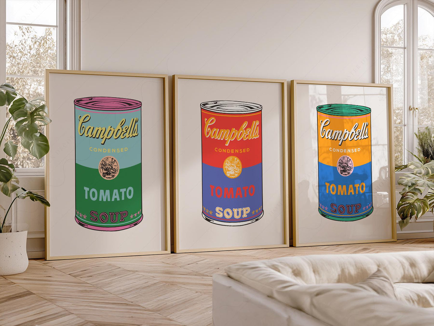 Andy Warhol Campbell's Soup Cans Print Set – Pop Art – exhibition poster wall art