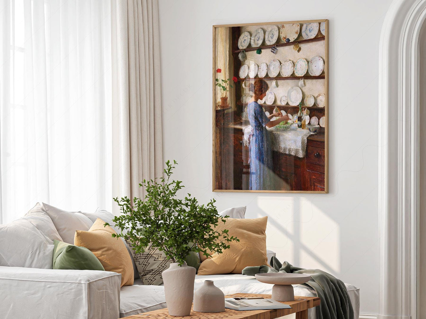 William Kay Blacklock Kitchen Scene Art Print – exhibition poster wall art