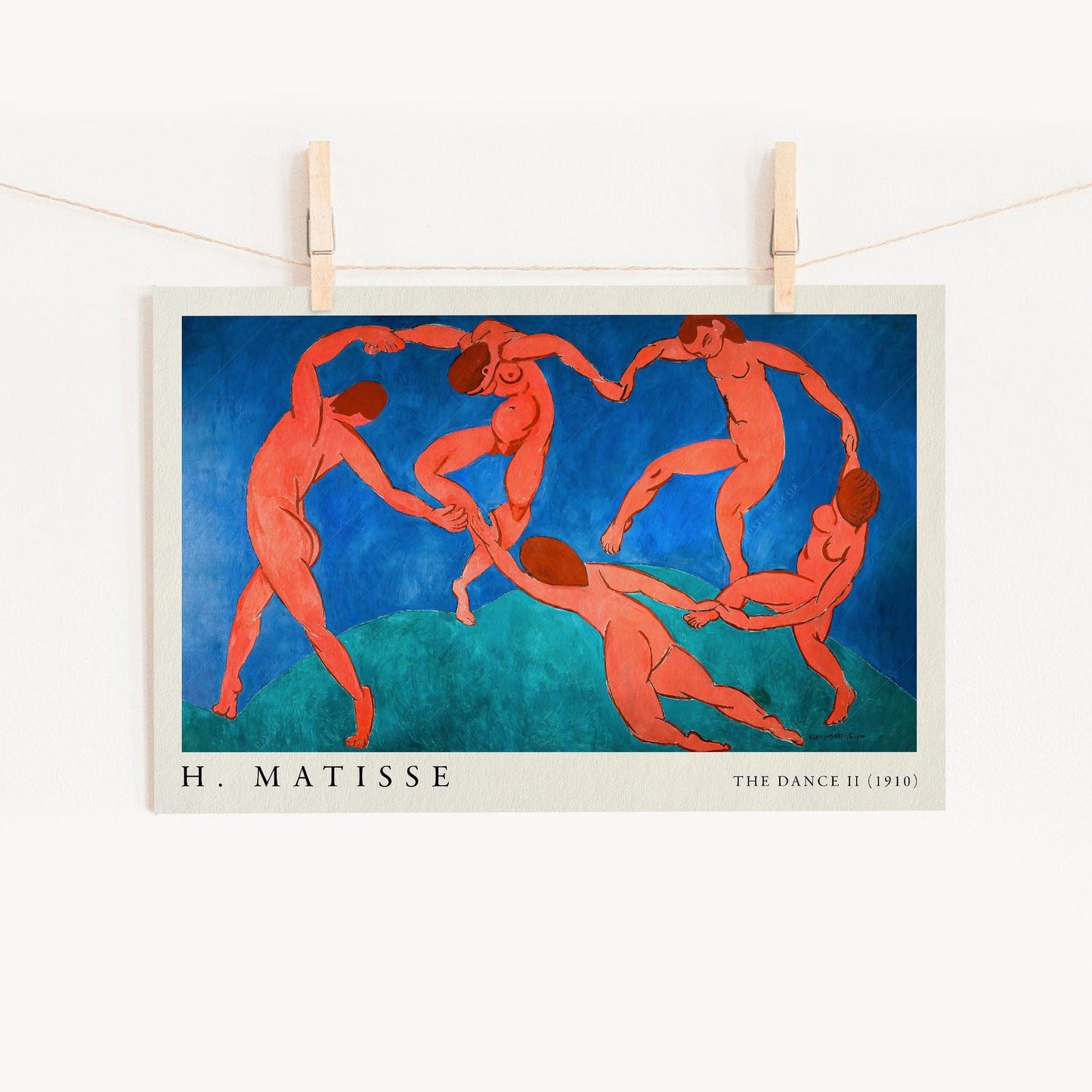 Henry Matisse Single The Dance by Henri Matisse, Mid Century Wall Art, Famous Painting