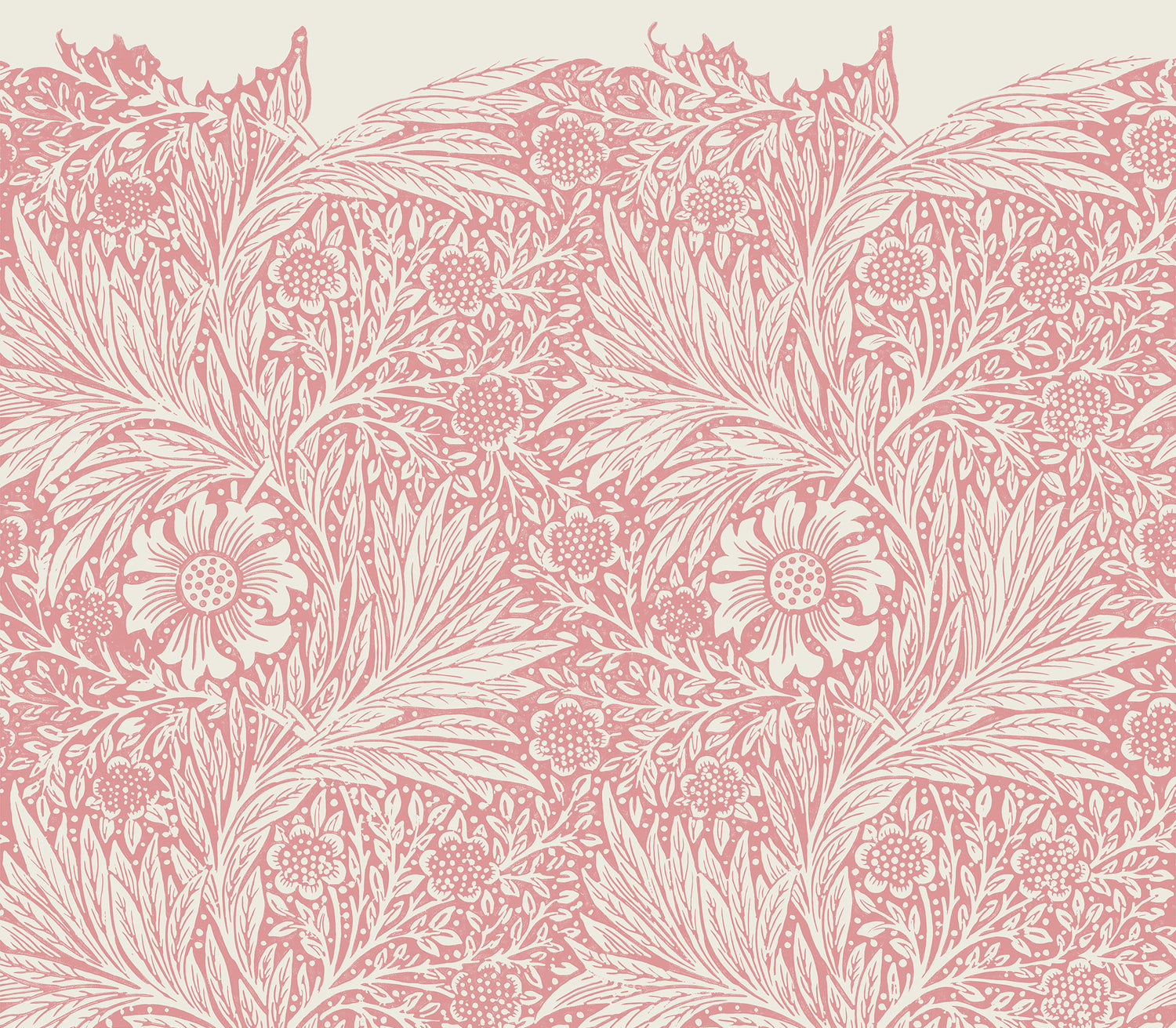 pink pattern illustration from william morris