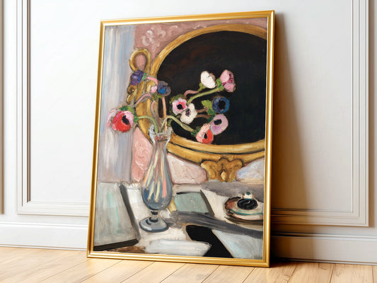 Henri Matisse, Black Mirror, Fine Art Print