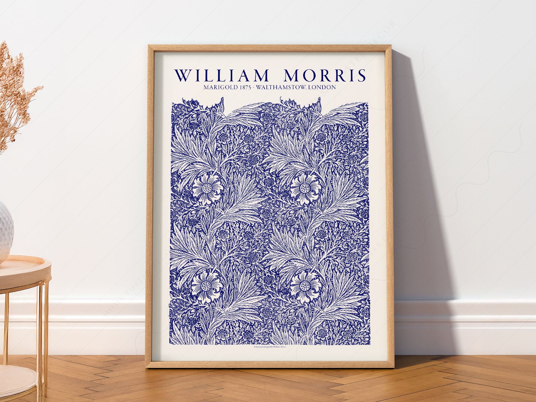 William Morris Marigold in a light-filled Japandi-inspired living space