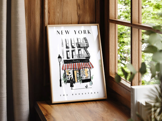 City Bookstore Art - New York
