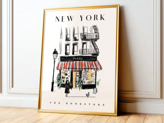 City Bookstore Art - New York