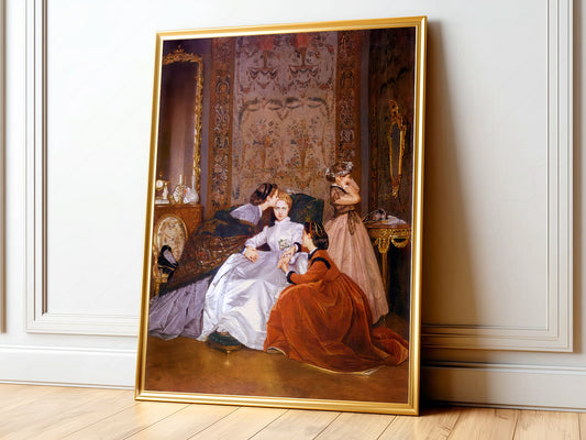 Auguste Toulmouche The Reluctant Bride Print – Victorian Wall Art Poster