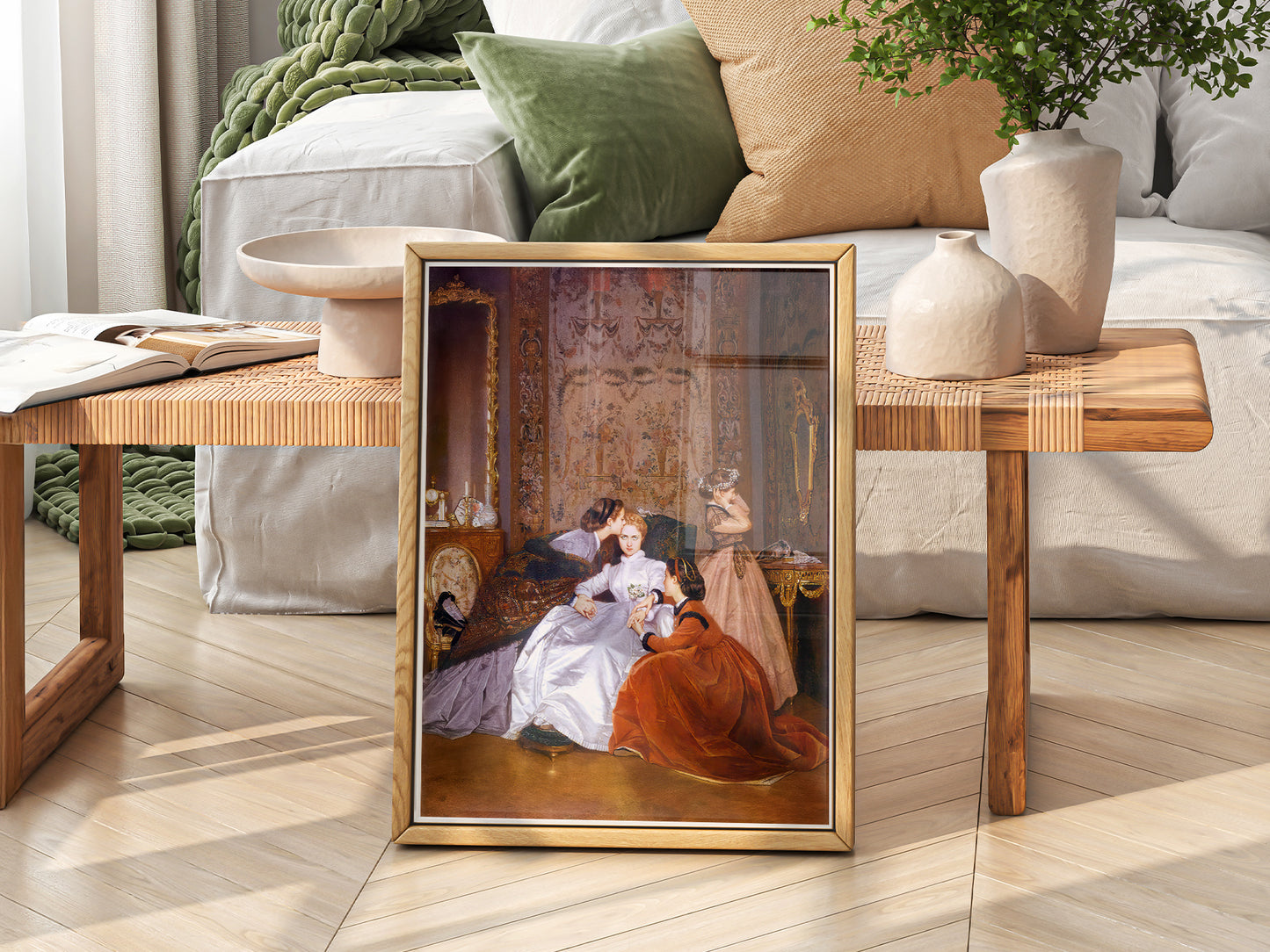 Auguste Toulmouche The Reluctant Bride Print – Victorian Wall Art Poster