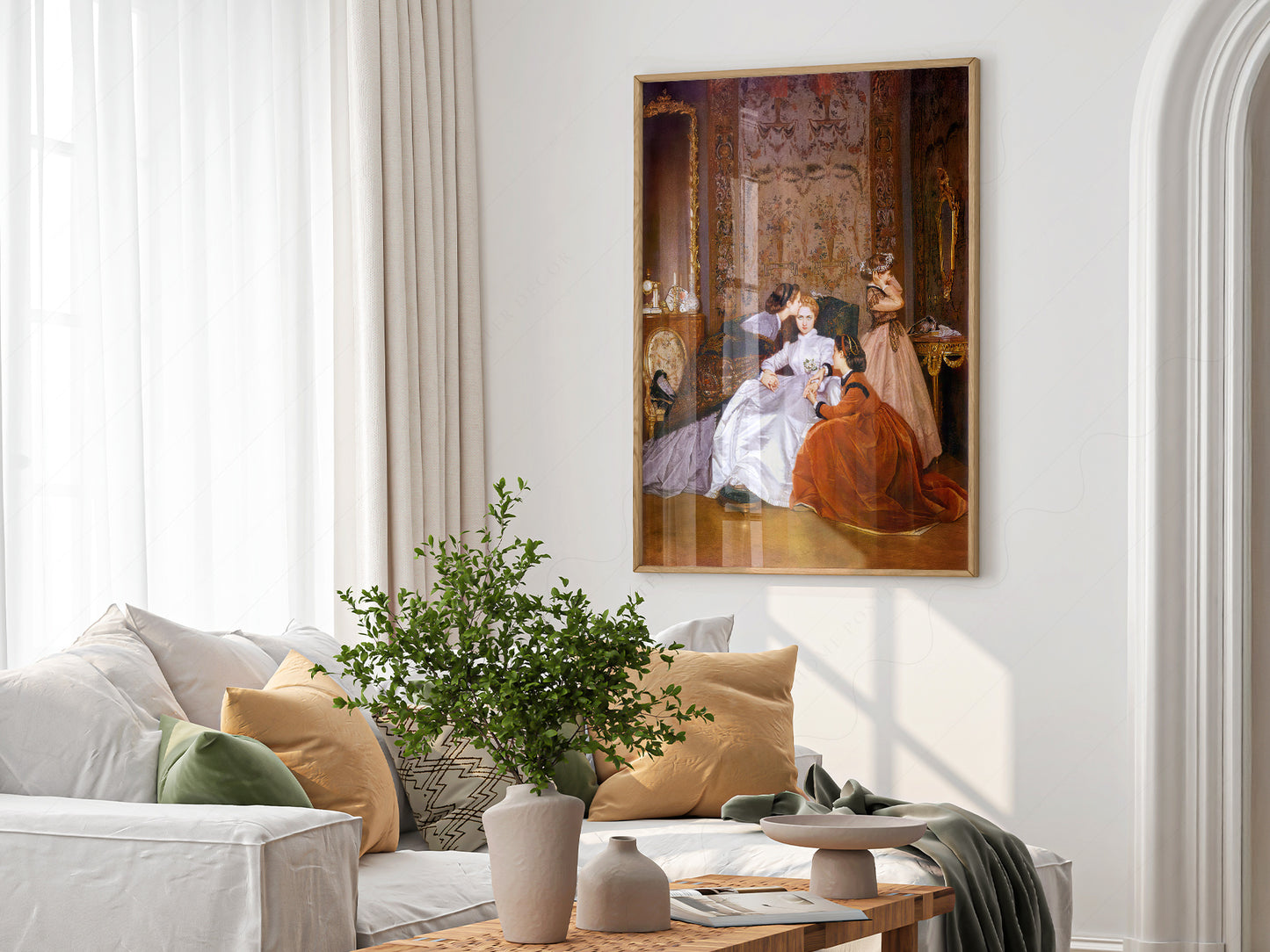 Auguste Toulmouche The Reluctant Bride Print – Victorian Wall Art Poster